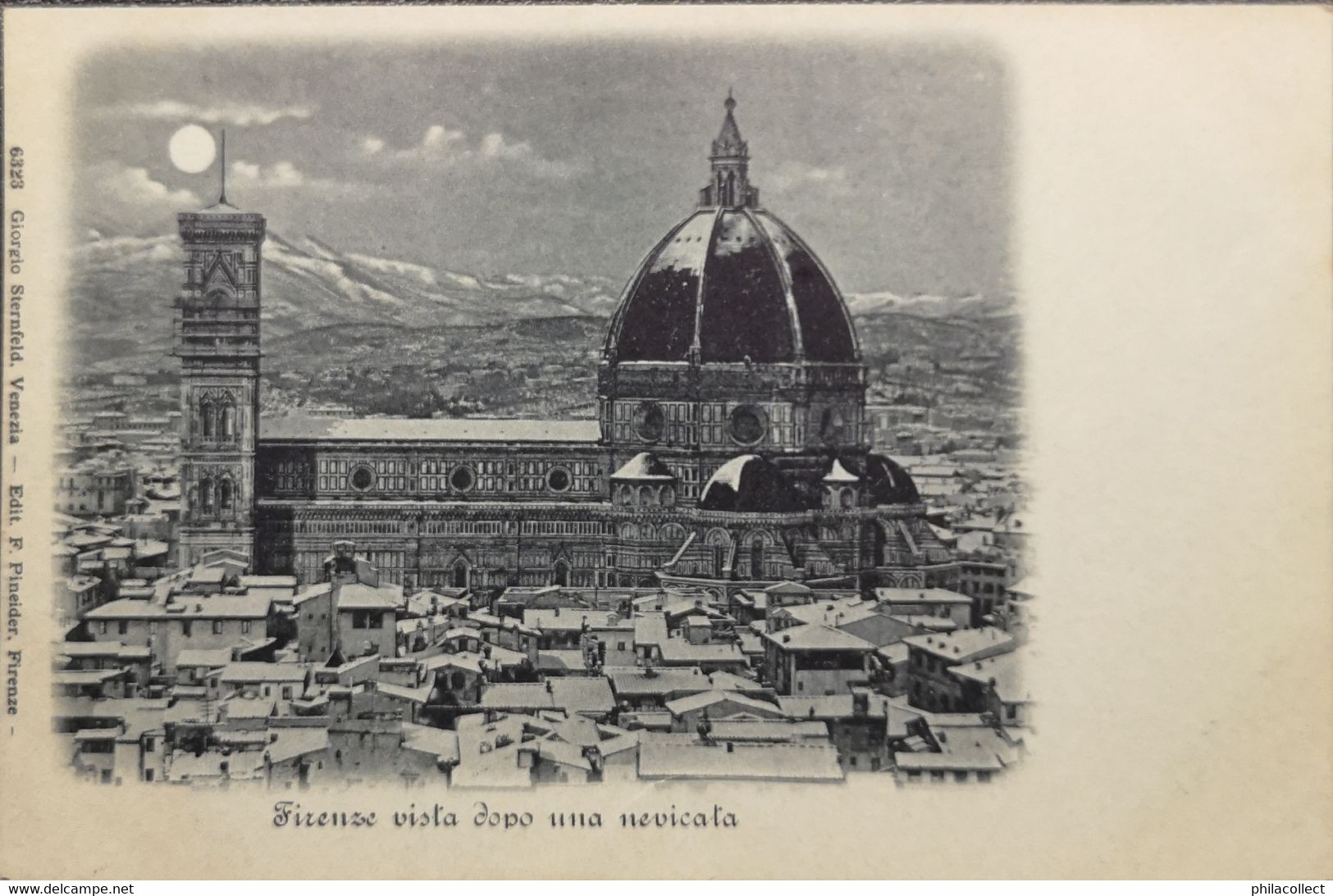 Firenze // 3 Diff. Luna Cartolina Ca 1899 2 Dif Publ. E - Firenze (Florence)