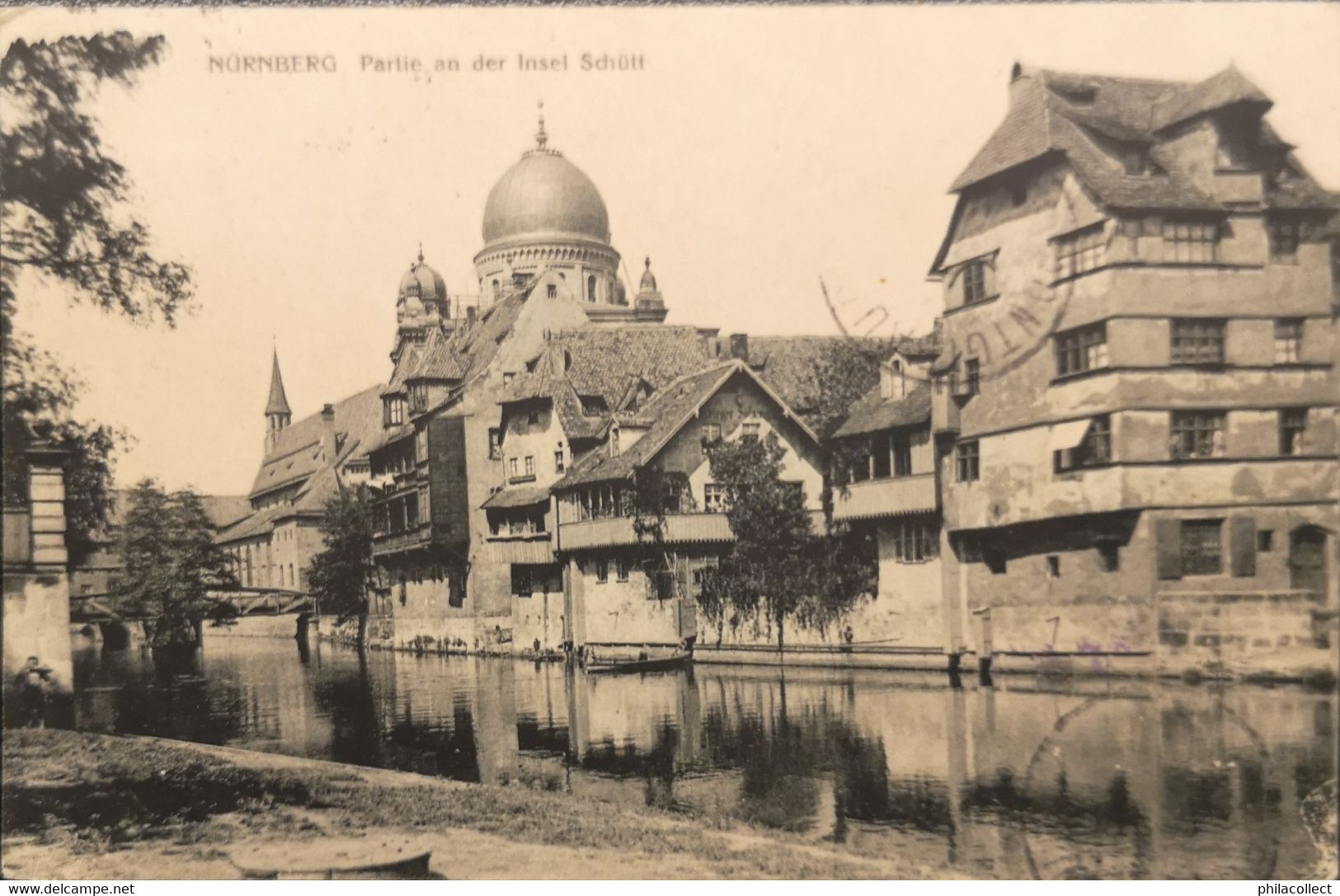 Nurnberg // Partie An Der Insel Schutt (Judaica - Synagoge) 1910 - Judaika