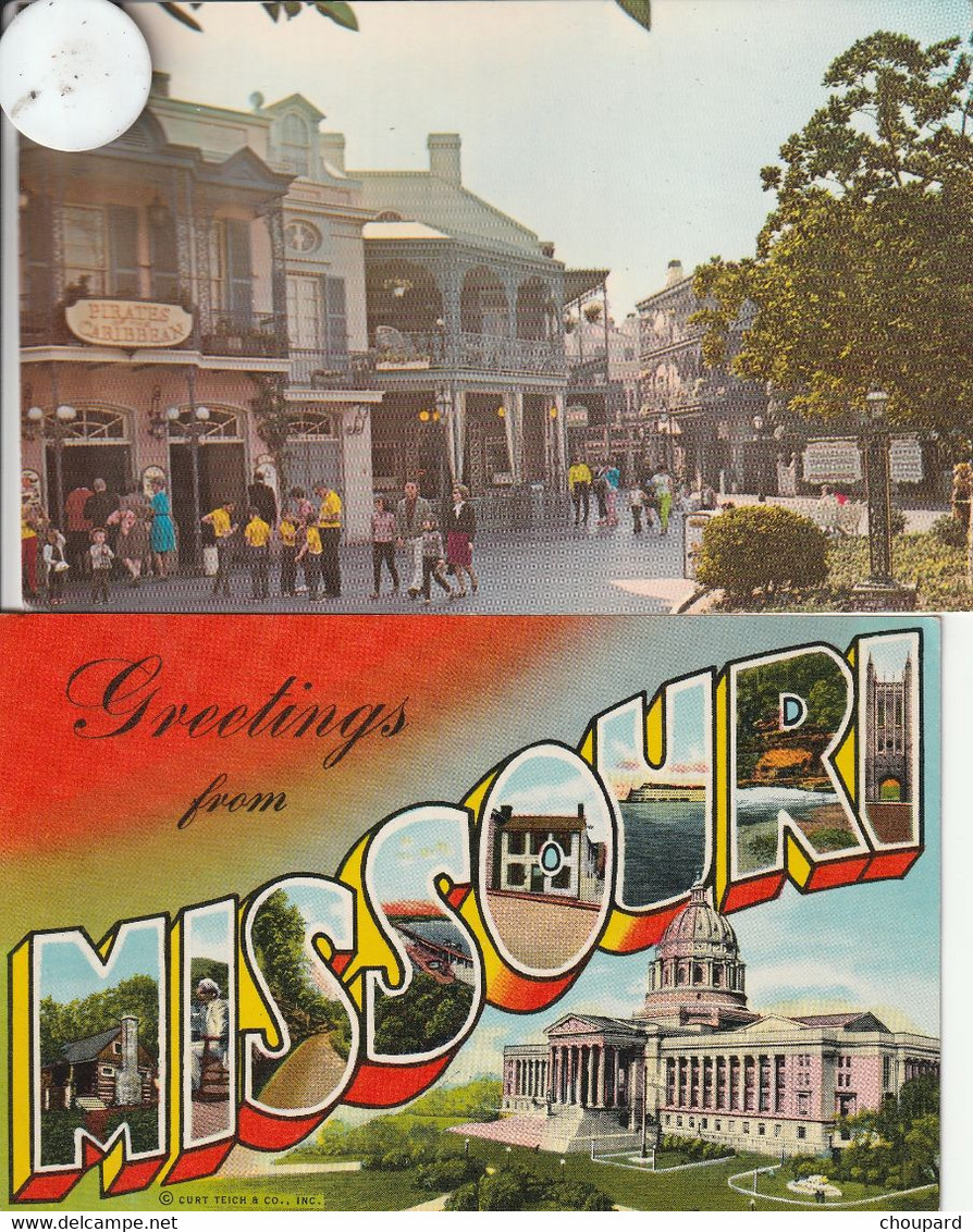 2 Très Belles Cartes Postales Anciennes De La NEW ORLEANS  Et Du MISSOURI - Andere & Zonder Classificatie