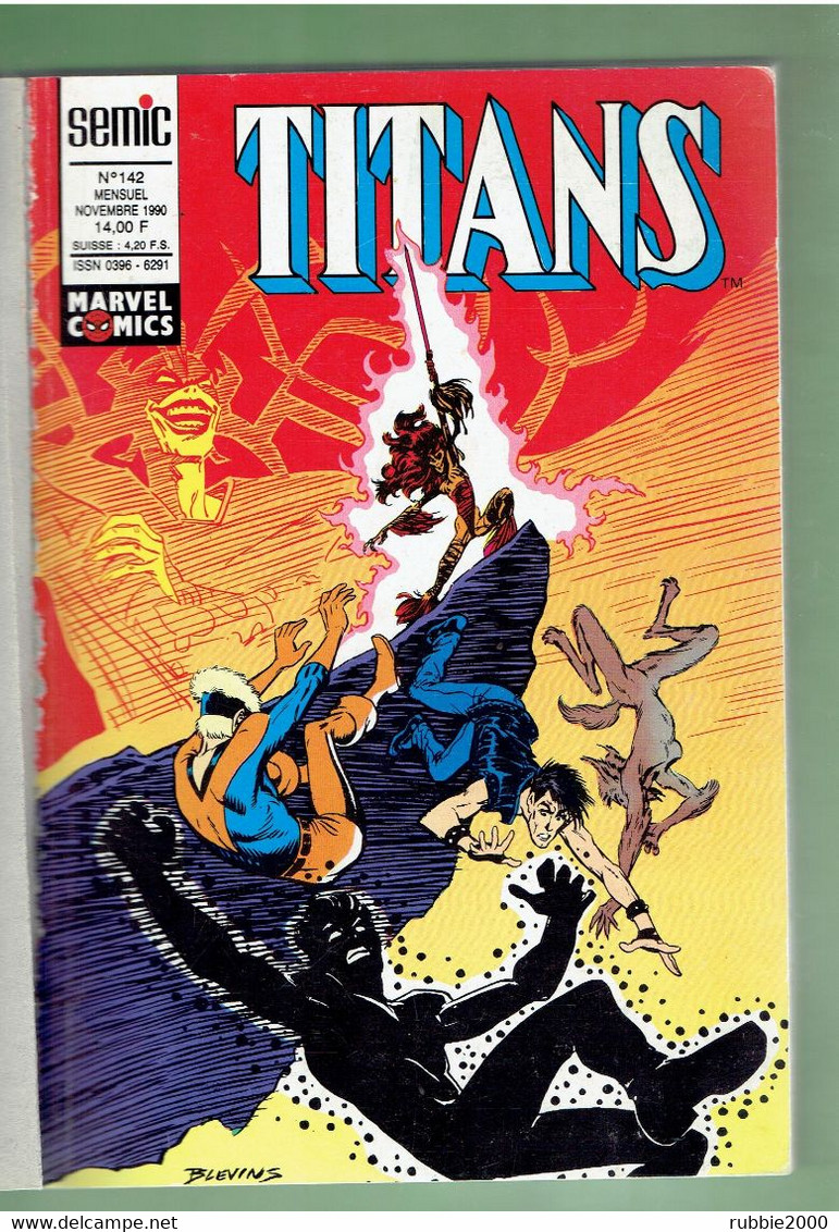 TITANS ALBUM 48 RELIURE 3 NUMEROS 142 / 143 / 144 SEMIC MARVEL COMICS 1990 / 1991 - Titans