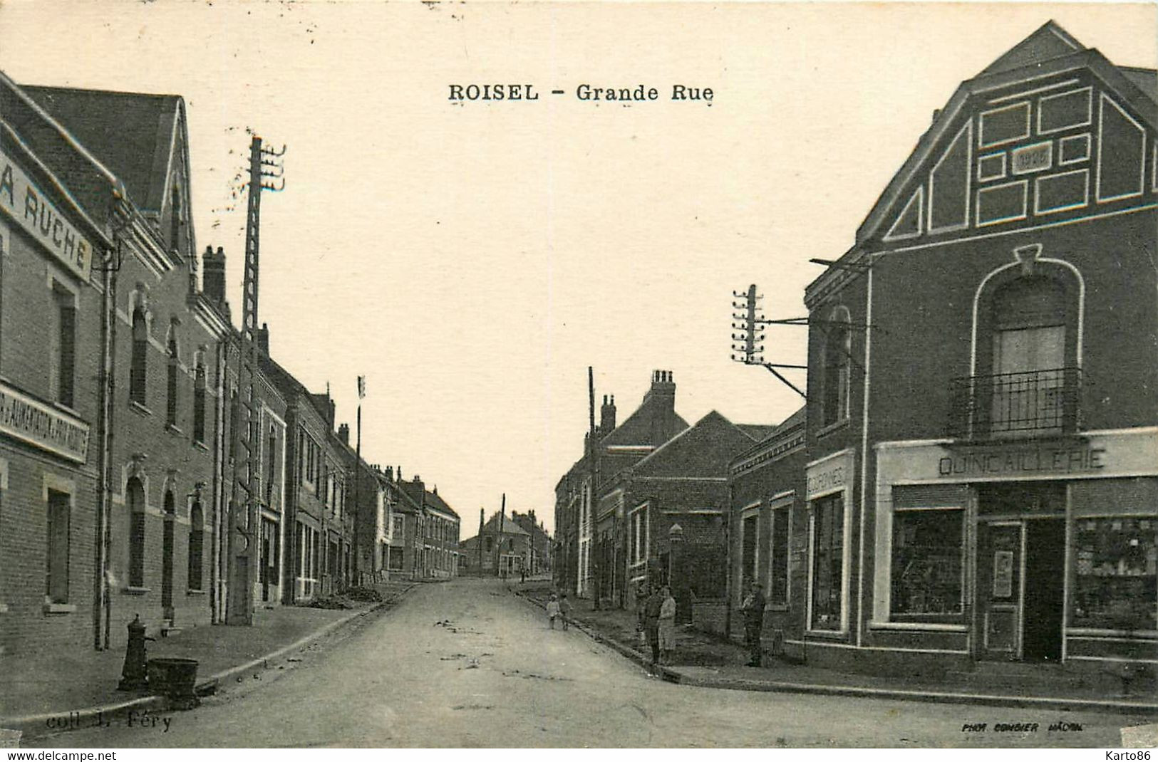 Roisel * La Grande Rue Du Village * Quincaillerie - Roisel