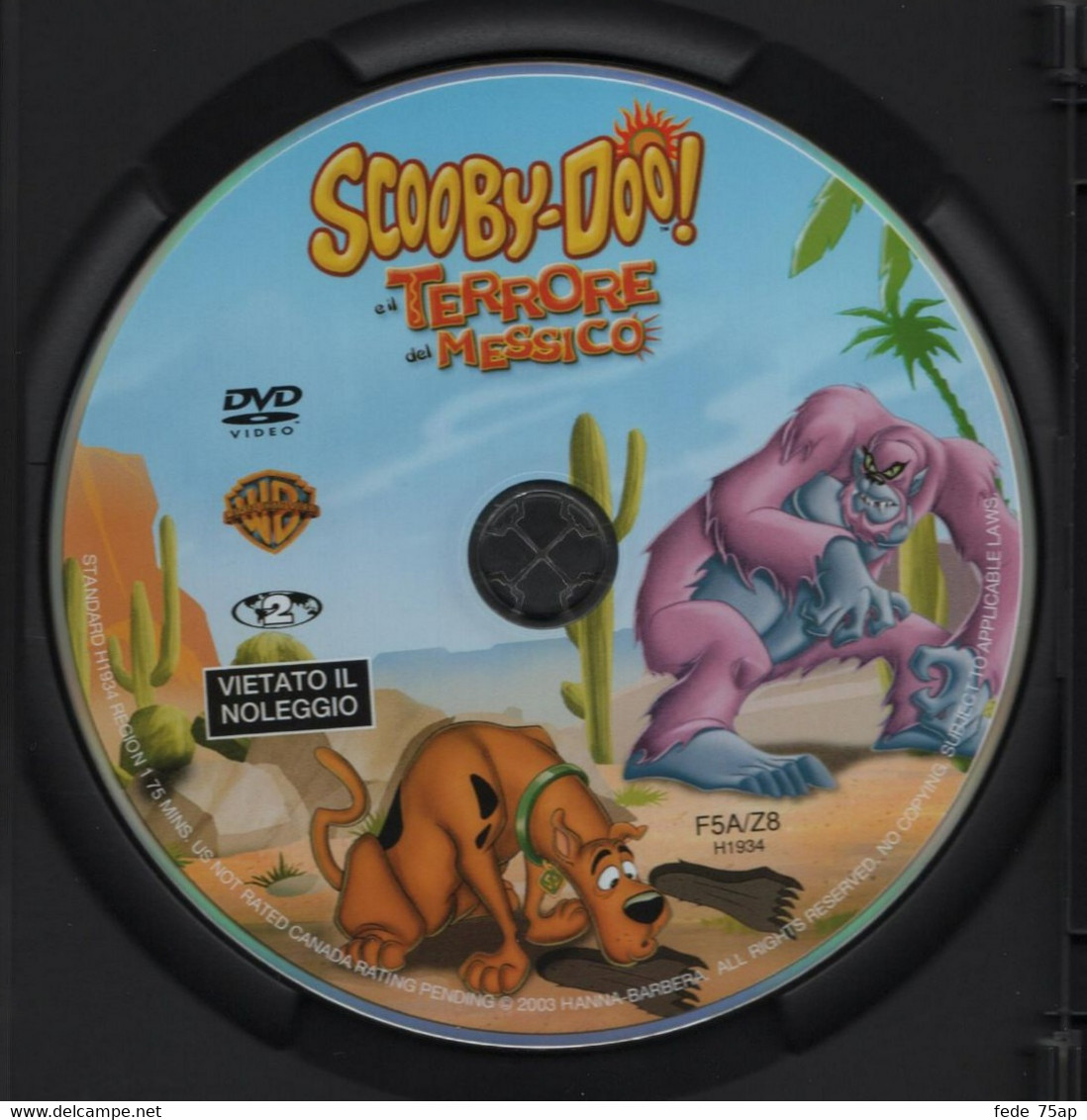 DVD "SCOOBY-DOO E IL TERRORE DEL MESSICO" Originale - Dessin Animé