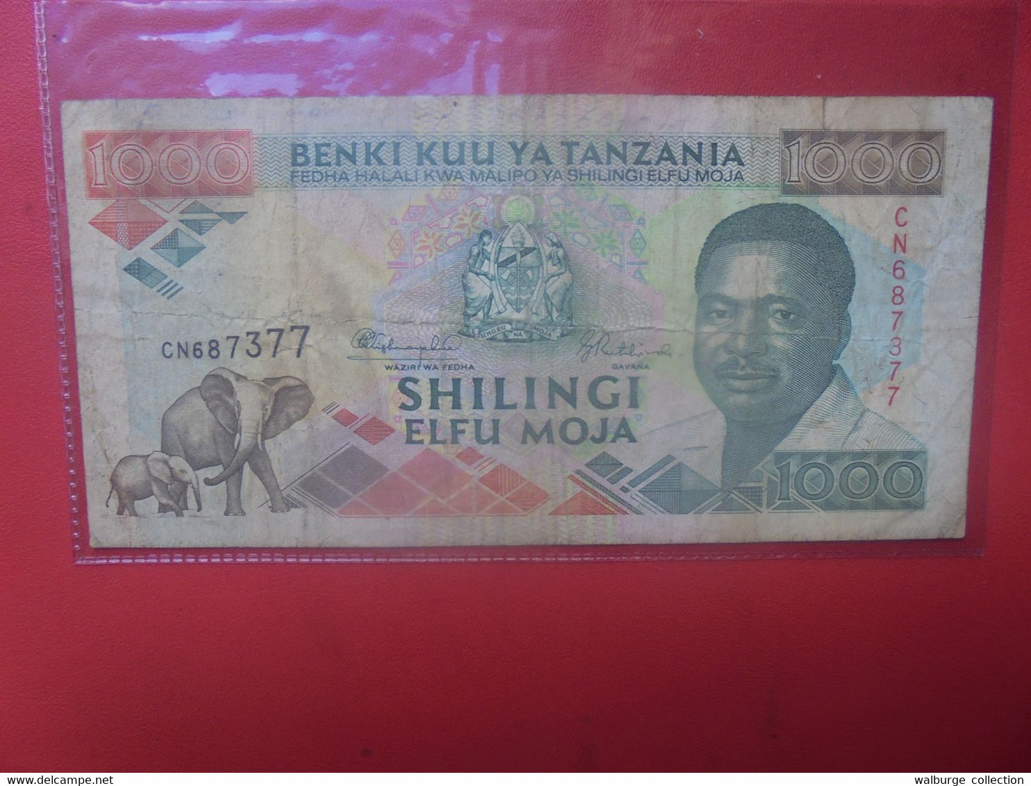 TANZANIE 1000 SHILINGI 1990 Circuler (L.2) - Tansania