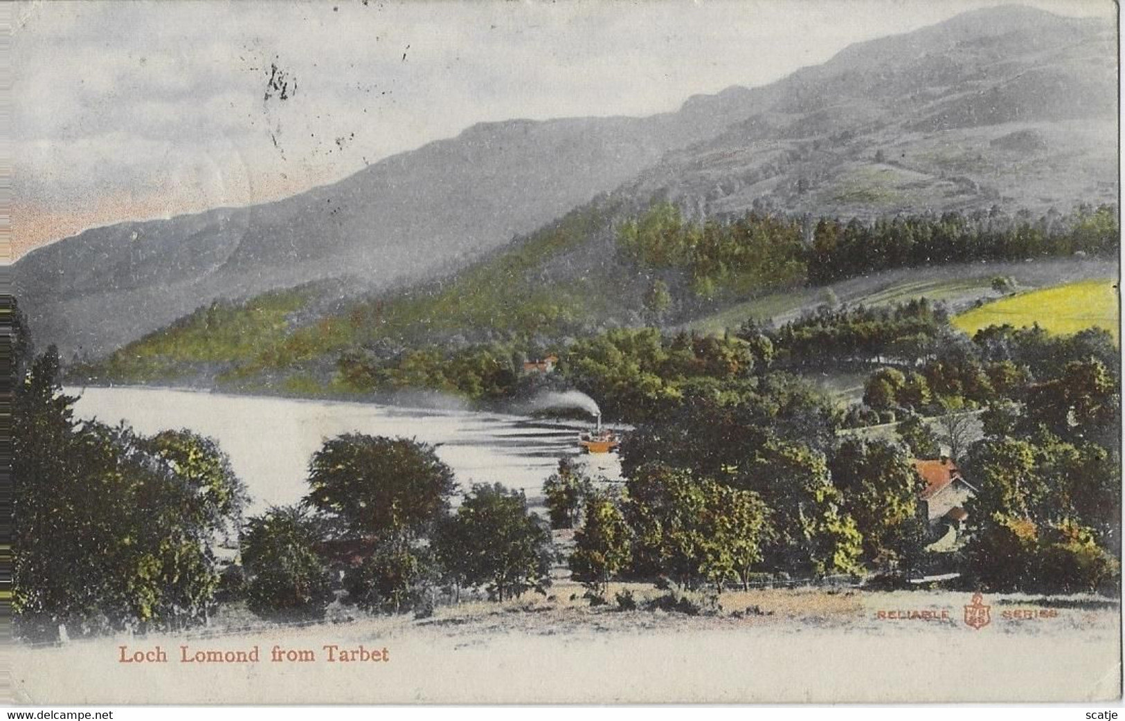 Loch Lomond From Tarbet   -   1905   Helensburgh   Naar   Bromley  Kent - Dunbartonshire