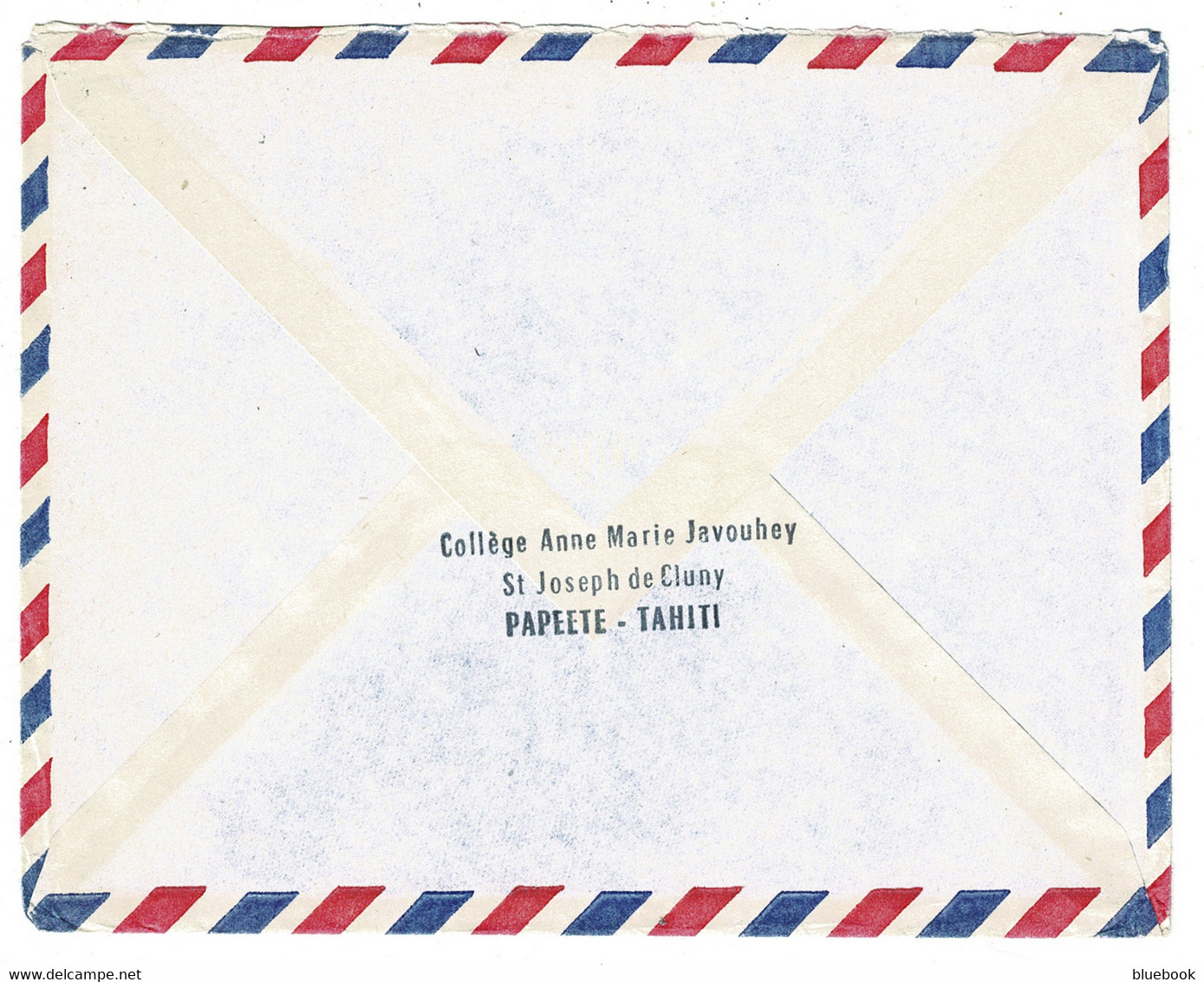 Ref 1546 - 1962 Airmail Cover Tahiti French Polynesia 37f To Paris France - Stamps Cat £20 - Tahiti