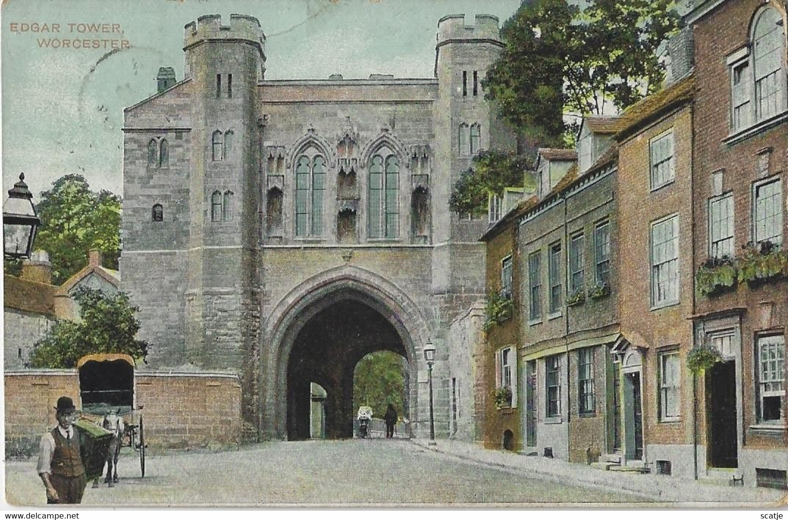 Worcester   -   Edgar Tower   -   1908   Hallow    Naar   Blackwood - Worcester
