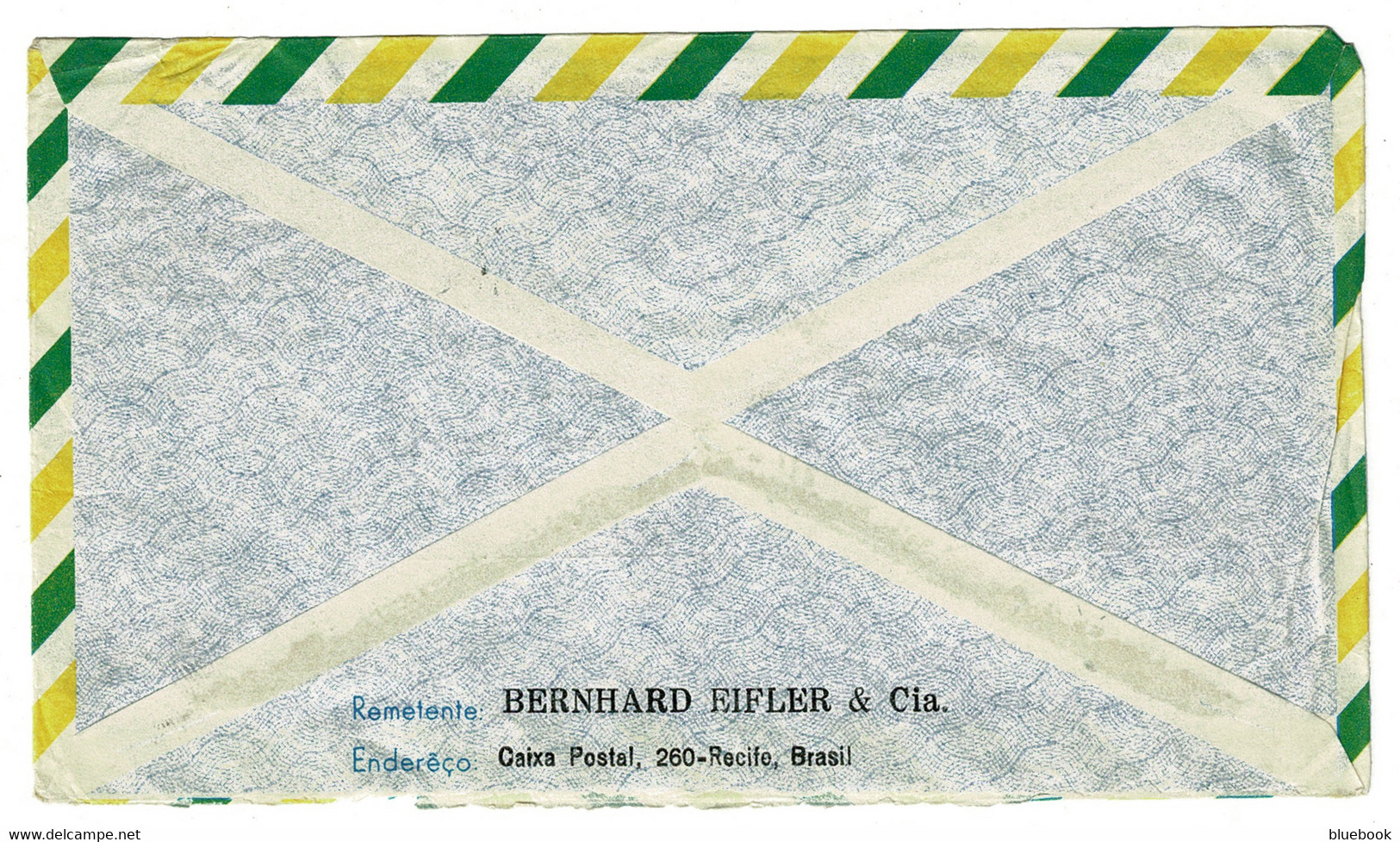 Ref 1548 - 1951 Airmail Cover - Brasil Mixed Franking To Birmingham UK - Covers & Documents