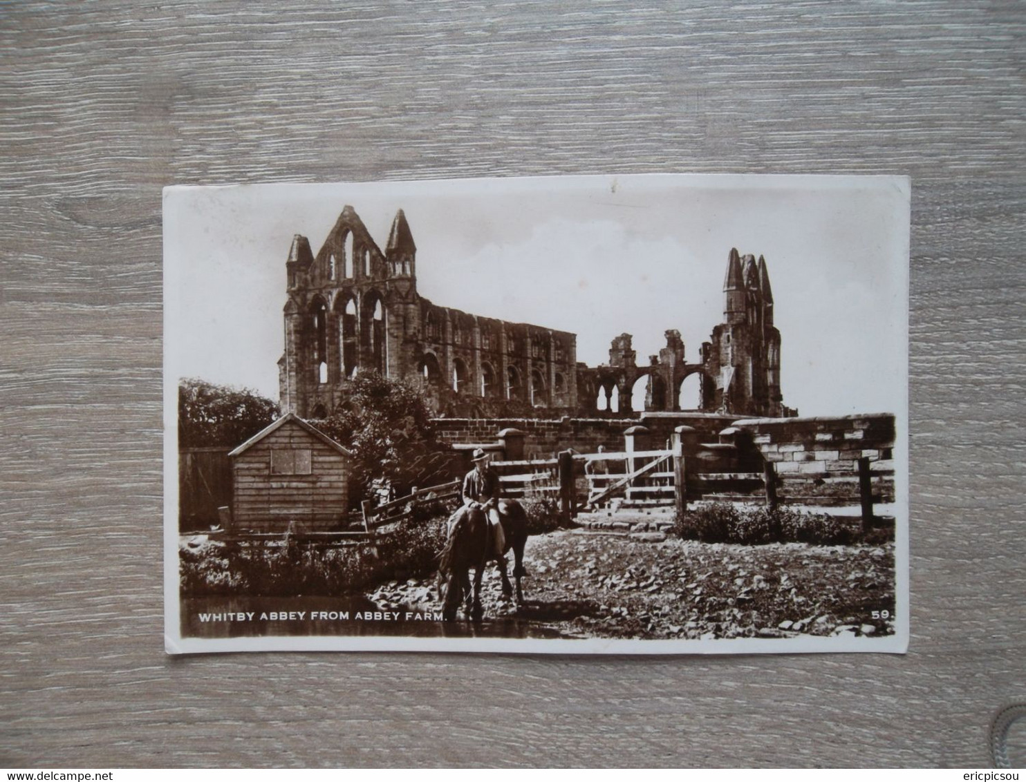 Whitby Abbey From Abbay Farm 1949 - Whitby