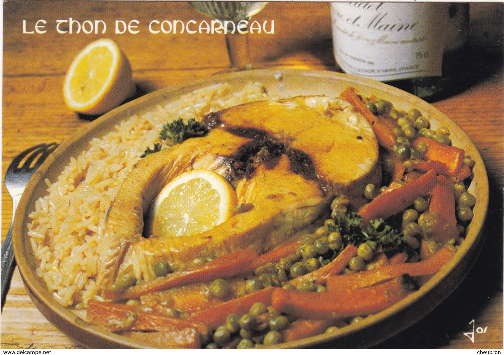 RECETTES DE CUISINE.." LE THON DE CONCARNEAU " SERIE CUISINE POPULAIRE DE BRETAGNE . - Recettes (cuisine)