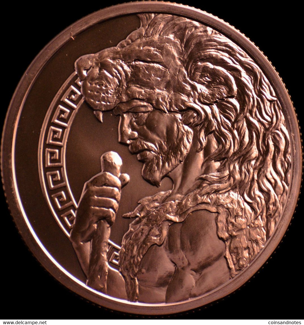 USA - The 12 Labors Of Hercules - 5 Oz Fine Copper Medal - Collections