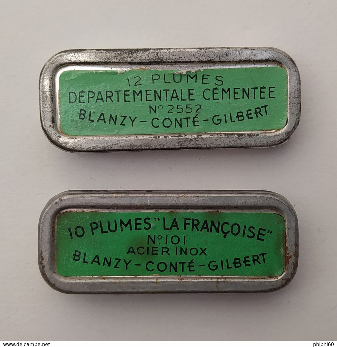 2 BOITES DE PLUMES LA FRANCOISE Et DEPARTEMENTALE CEMENTEE - BLANGY CONTE ROBERT - Pens