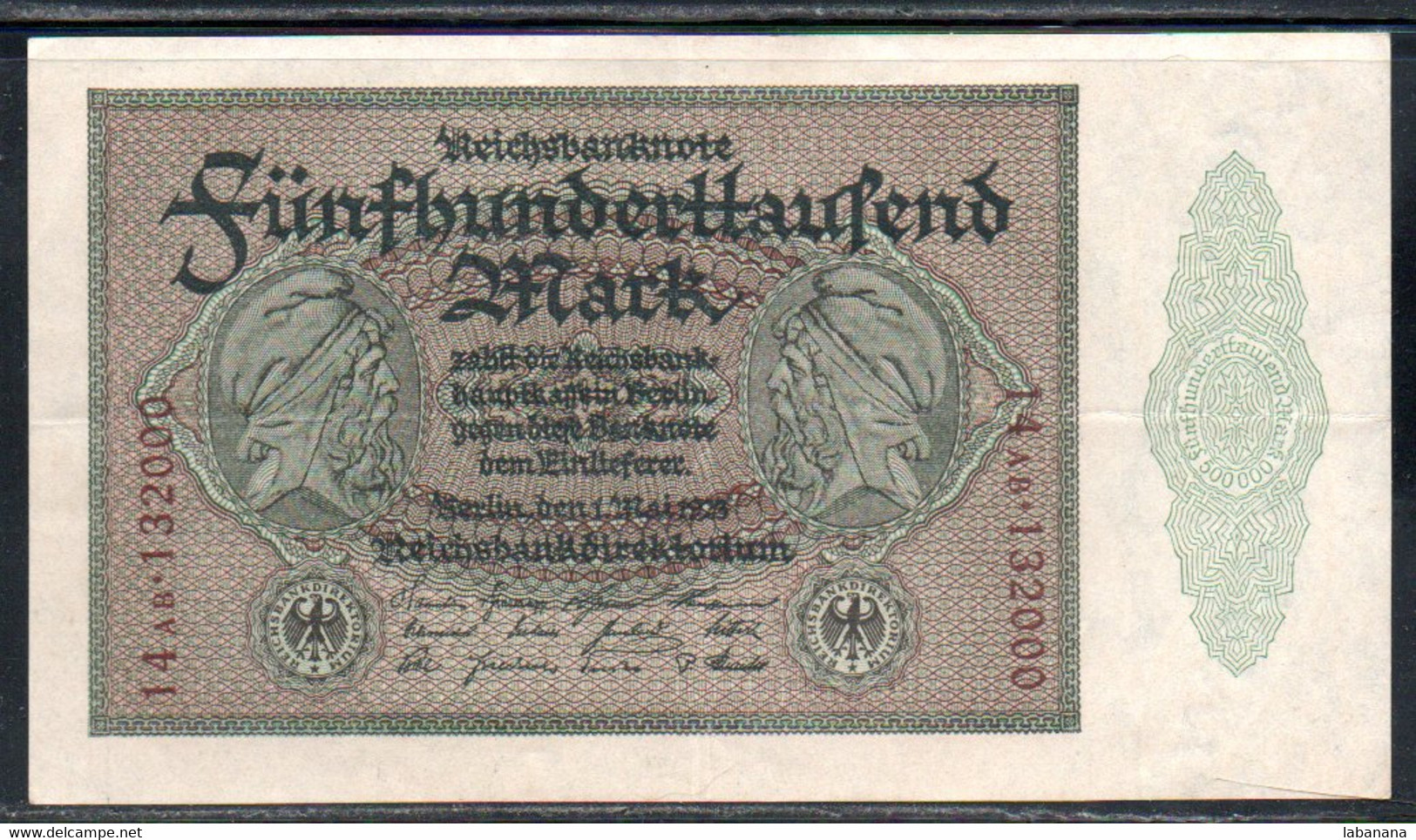 659-Allemagne 500 000m 1923 14AB132 - 500.000 Mark