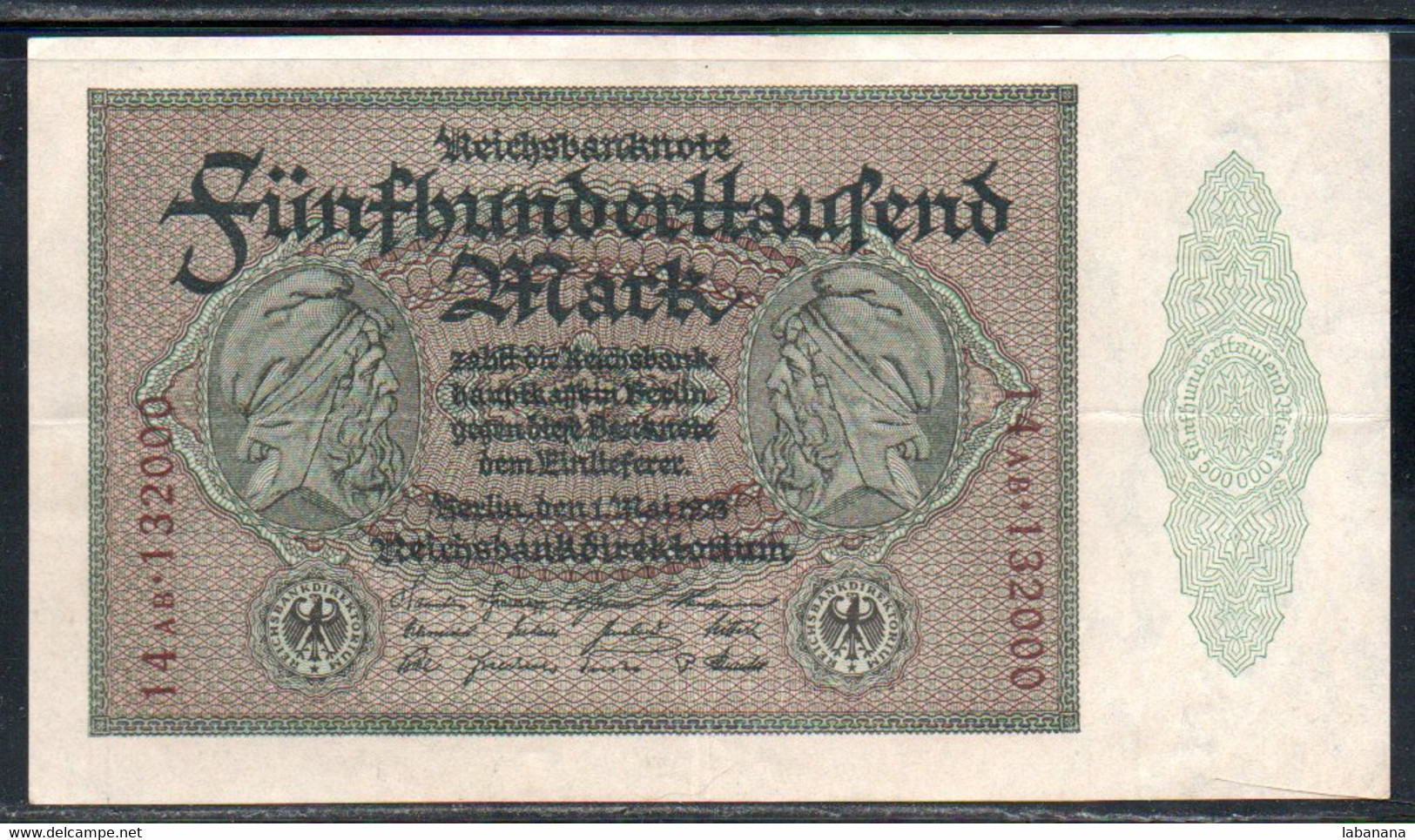 659-Allemagne 500 000m 1923 14AB132 - 500000 Mark