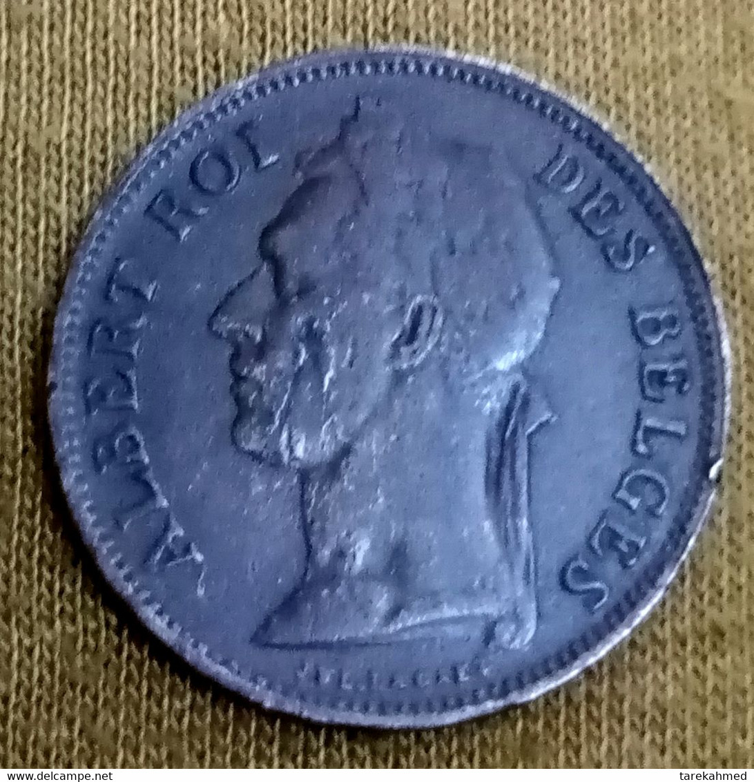 BELGIAN CONGO - 50 Centimes 1921 . KM 22 Albert I (1909-1934) - Perfect , Agomeza - 1910-1934: Albert I