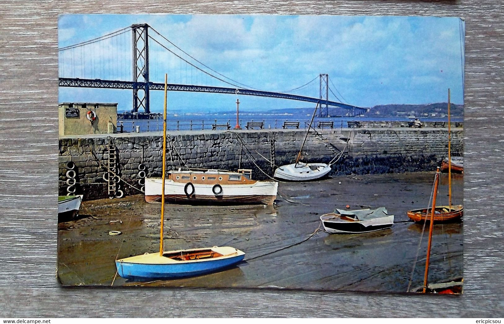 The Forth Road Bridge From South Queensferry ( Kirkcaldy Fife 1964 ) - West Lothian