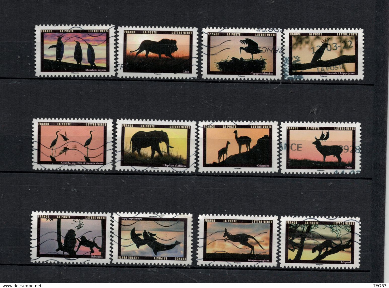 Nouveautés 2022  Série Animaux Du Crépuscule 12 Timbres - Used Stamps