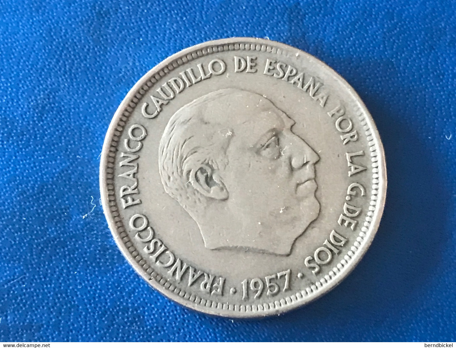 Münzen Münze Umlaufmünze Spanien 50 Pesetas 1957 Im Stern 58 - 50 Peseta