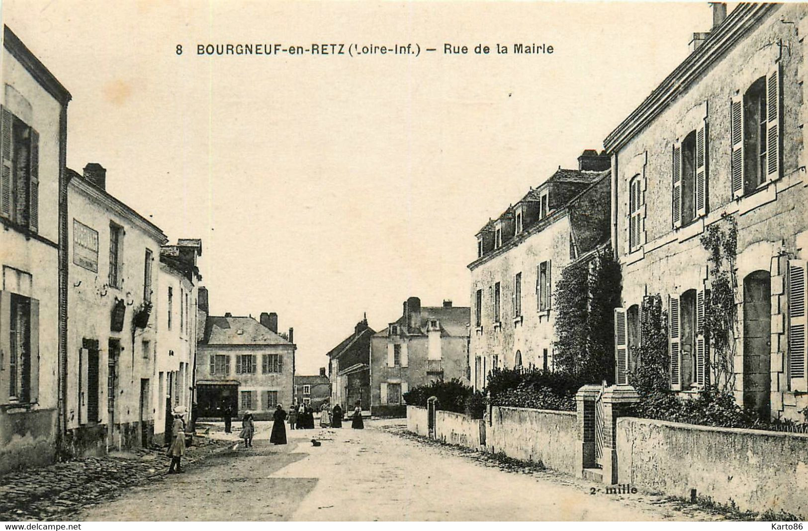 Bourgneuf En Retz * La Rue De La Mairie - Bourgneuf-en-Retz
