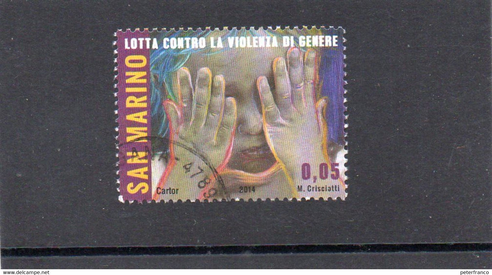 2014 San Marino - Lotta Alla Violenza Di Genere - Gebraucht