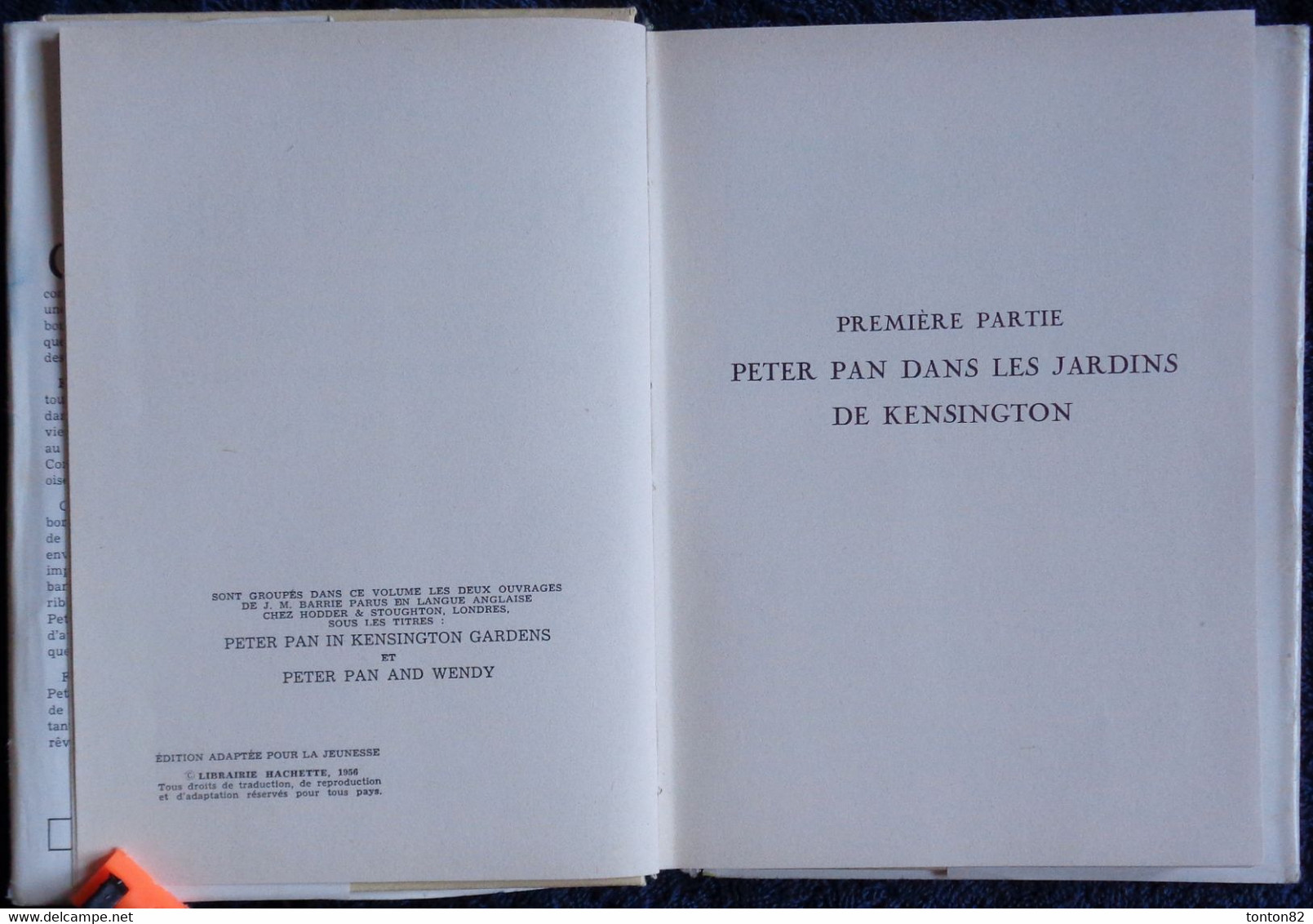 J.M. Barrie - PETER PAN - Idéal Bibliothèque N° 25 - ( 1956  ) . - Ideal Bibliotheque