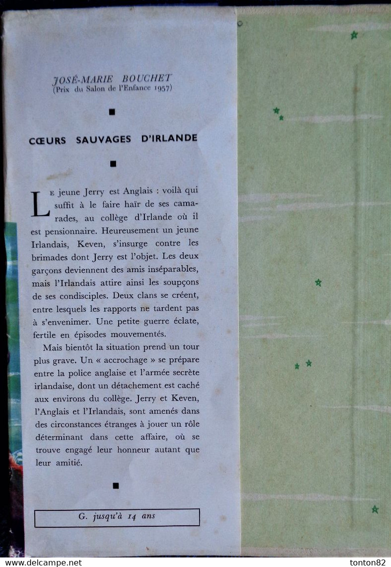 José-Marie Bouchet  - Cœurs Sauvages D'Irlande - Idéal Bibliothèque N° 141 - ( 1958  ) . - Ideal Bibliotheque