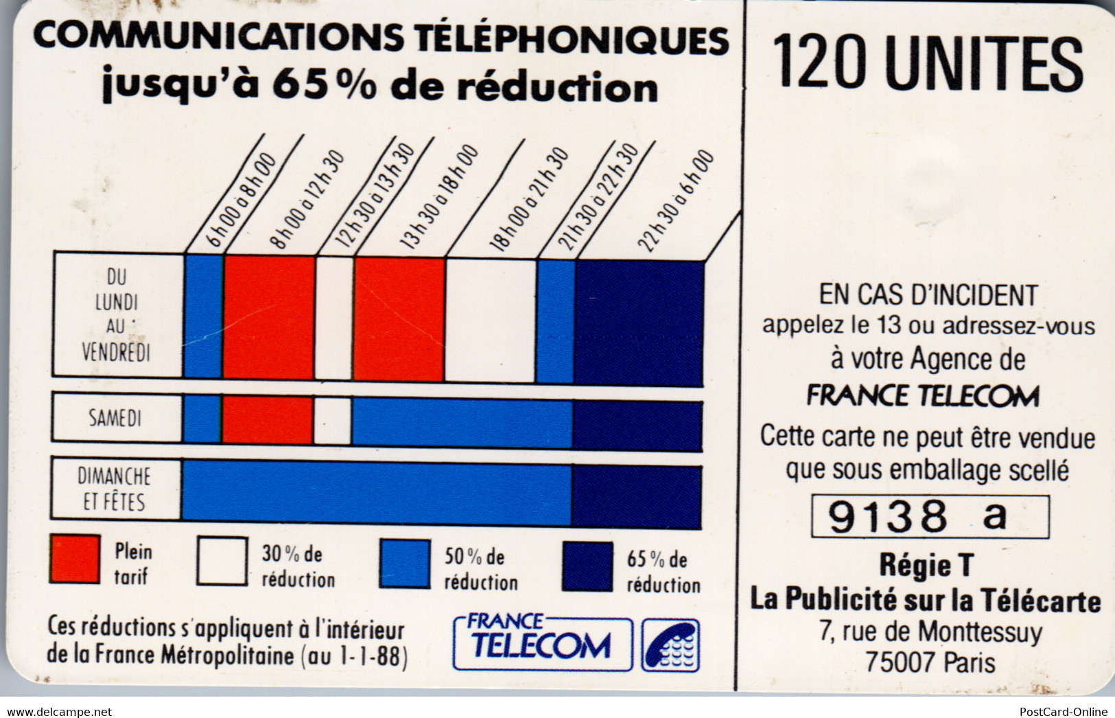 15330 - Frankreich - Pour Telephoner Choisissez Votre Heure - 120 Eenheden