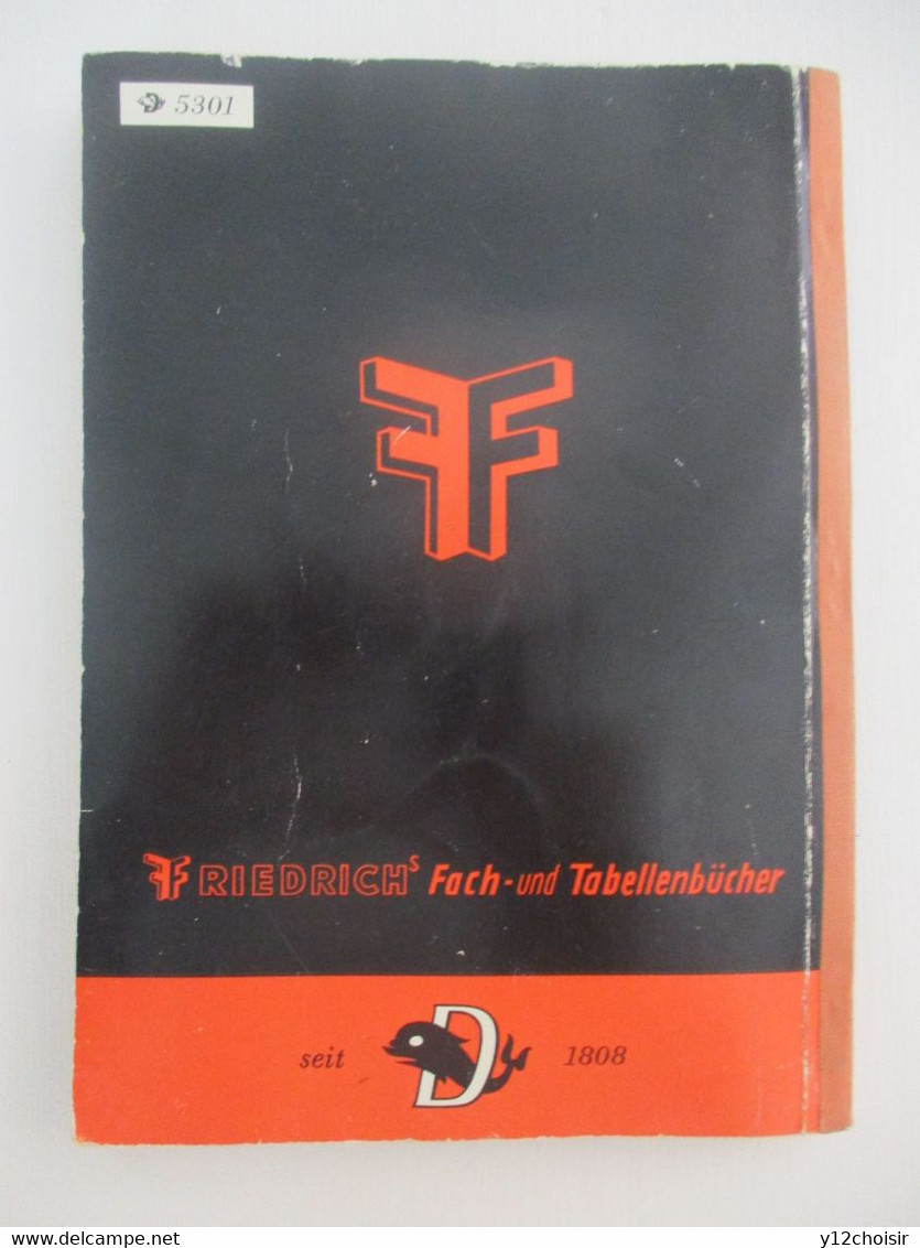 LIVRE 1965 ELECTRONIQUE ELECTRICITE FACH UND TABELLENBUCH FUR ELEKTROTECHNIK FRIEDRICH DUMMLER