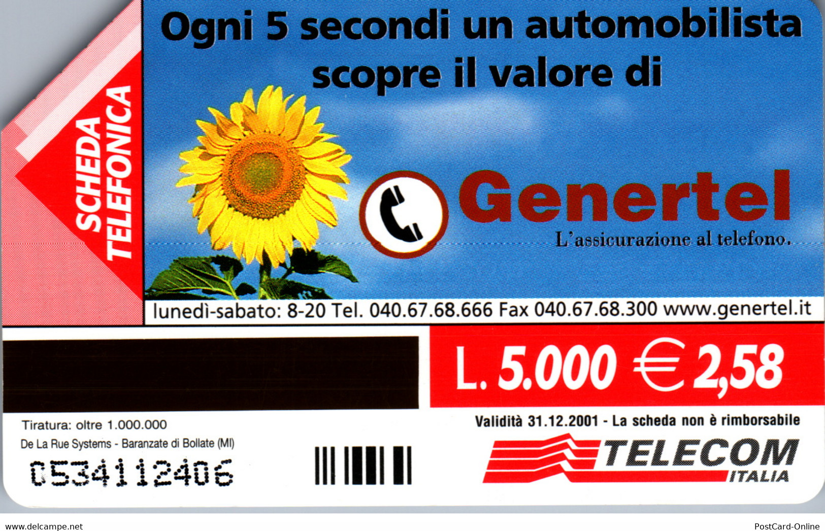 15381 - Italien - Genertel - Öff. Diverse TK