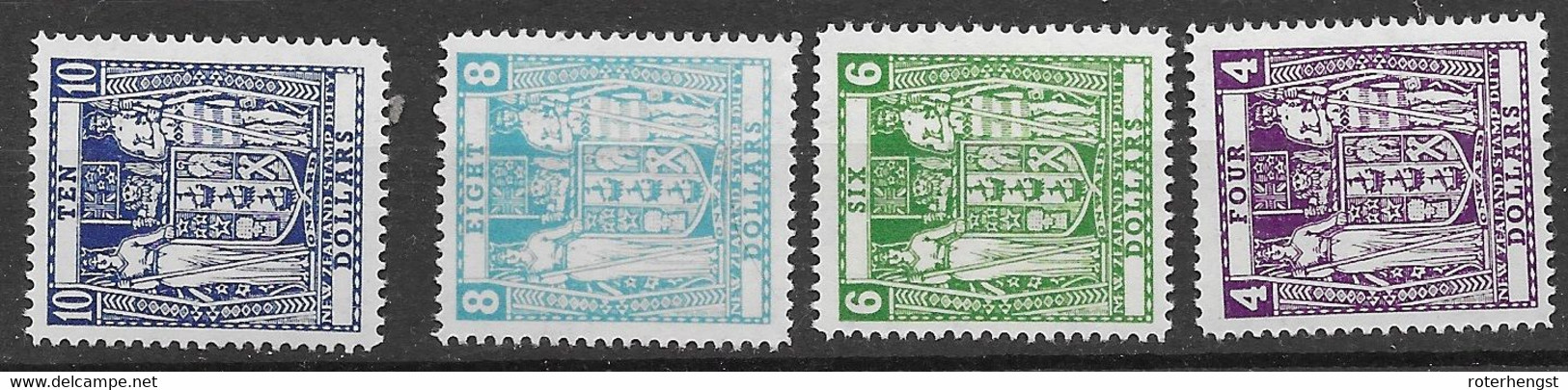 New Zealand 1967 Mnh ** Perf L14 Cat 120 Euros - Fiscaux-postaux