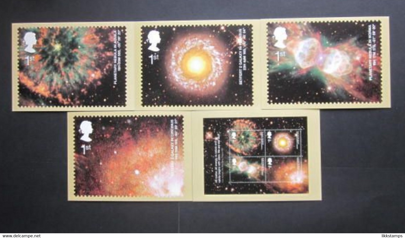 2002 ASTRONOMY MINIATURE SHEET P.H.Q. CARDS UNUSED, ISSUE No. 246 (B) #00891 - Carte PHQ