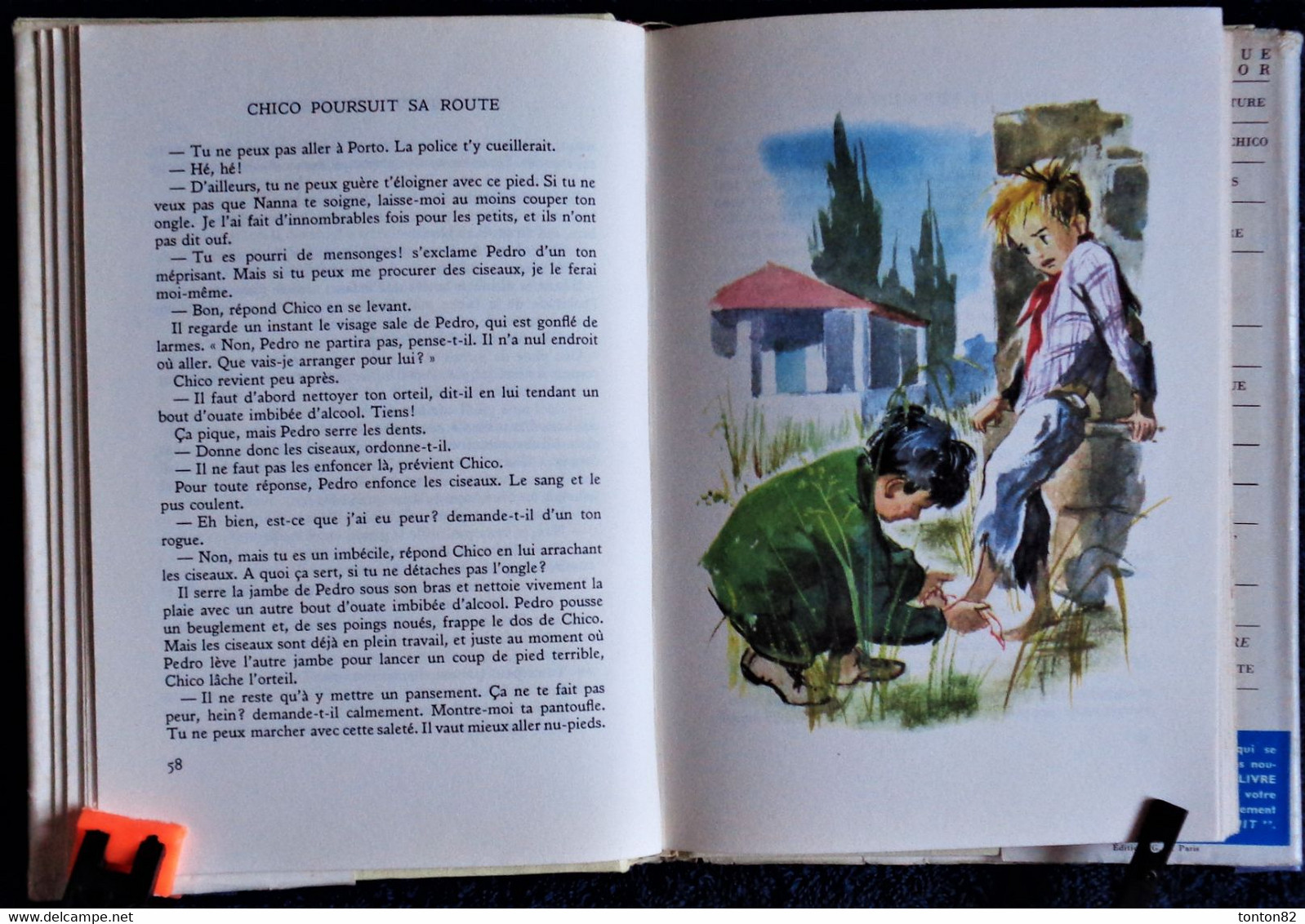 Estrid Ott - Chico poursuit sa route - Bibliothèque Rouge et Or Souveraine n° 617 - ( 1961 ) .