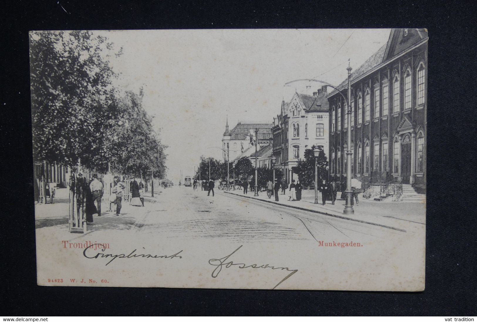 NORVÈGE - Oblitération " Nordbanernes Postexp 1905 " Sur Carte Postale De Trondhjem Pour La France - L 123139 - Briefe U. Dokumente