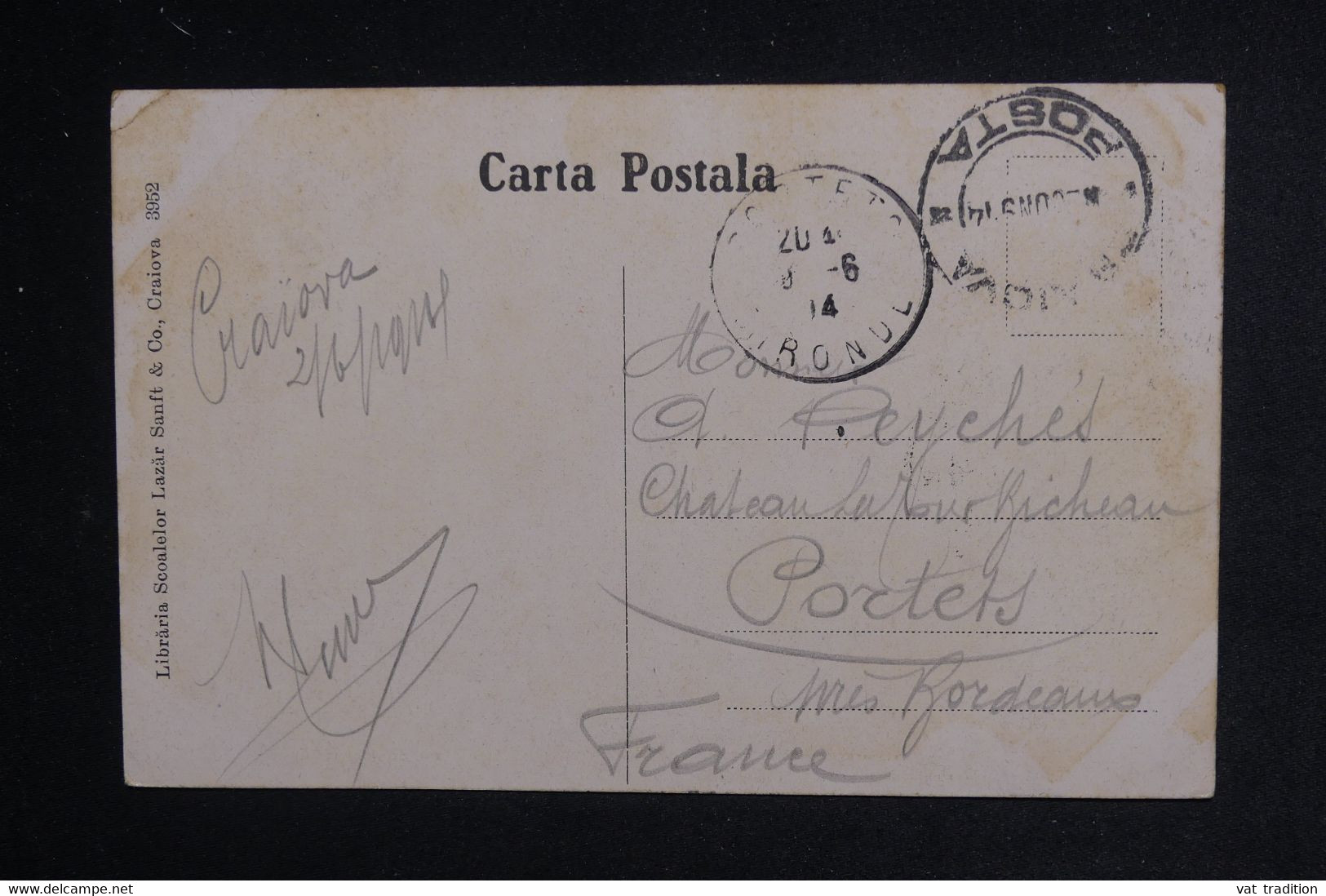 ROUMANIE- Affranchissement De Craiova Sur Carte Postale Pour La France En 1914 - L 123144 - Lettres & Documents