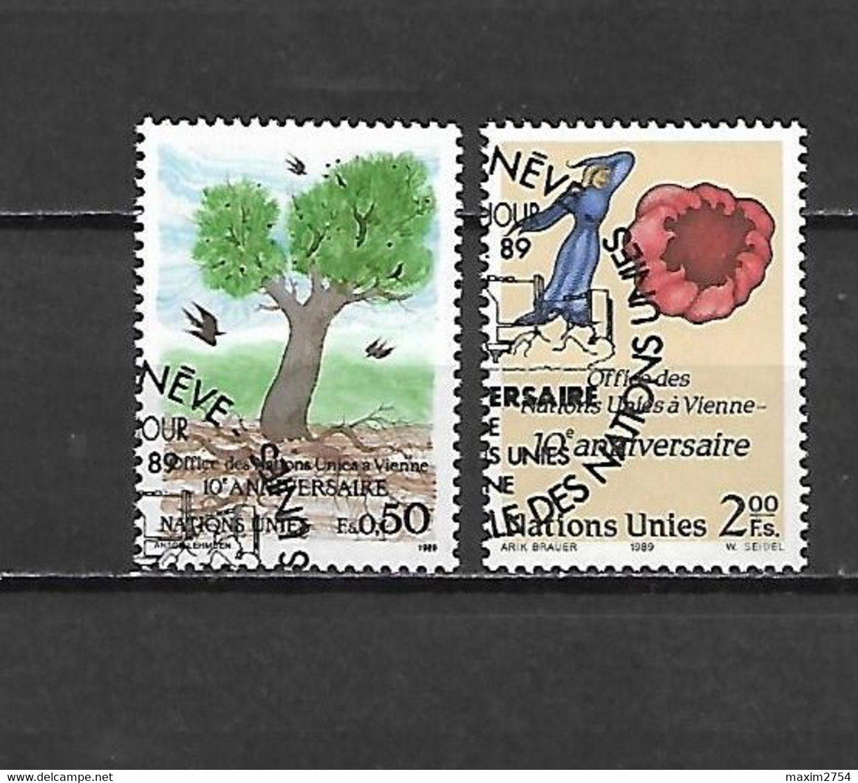 ONU GINEVRA - 1989 - N. 178/79 USATI (CATALOGO UNIFICATO) - Gebruikt