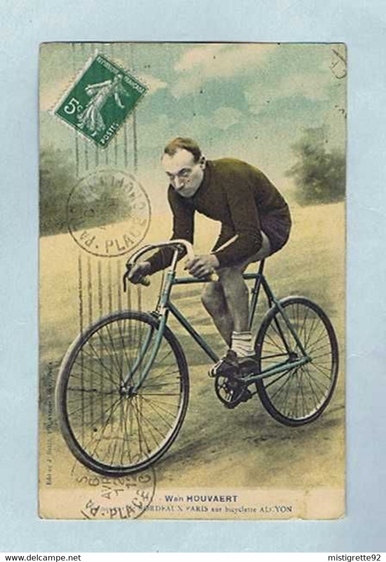 CPA Cyclisme Édition J. Boldo, Cyrille VAN HAUWAERT, Vainqueur De Bordeaux-Paris Sur Bicyclette "Alcyon". 1912. Réf. 113 - Ciclismo