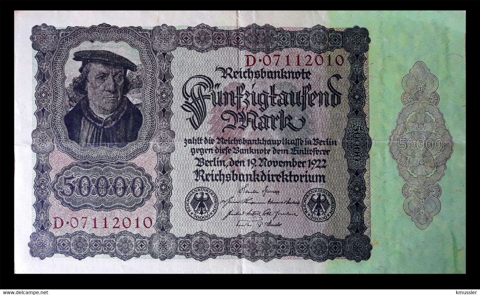 # # # Banknote Deutsches Reich (Germany) 50.000 Mark 1922 # # # - 100.000 Mark