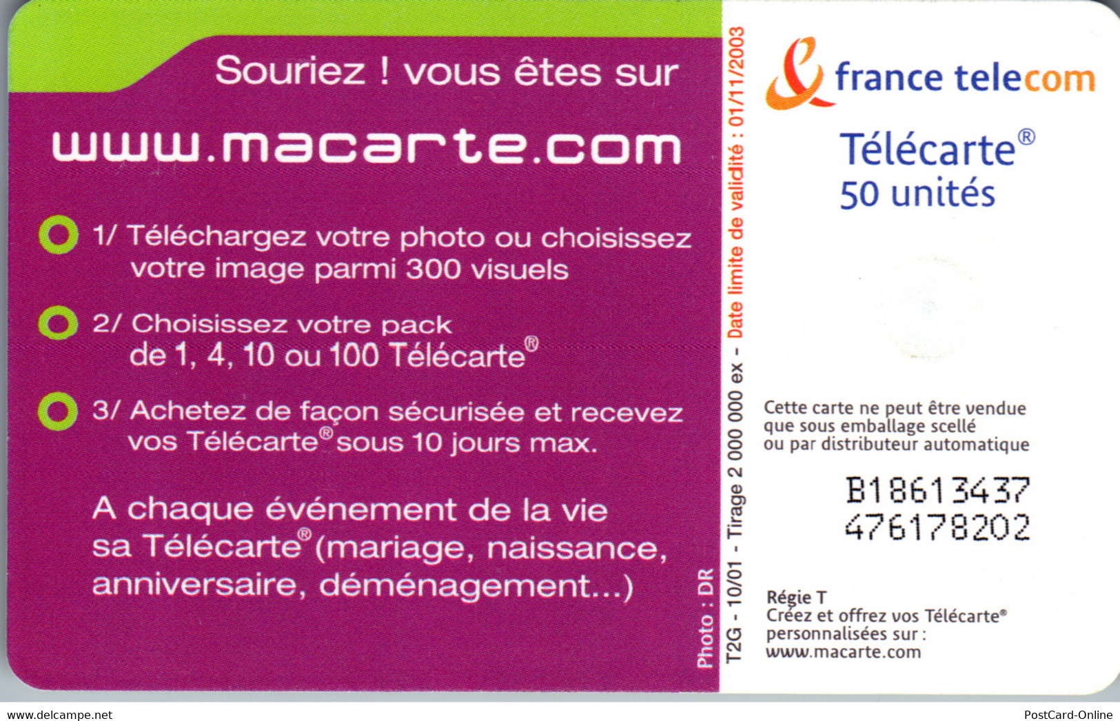 16327 - Frankreich - Macarte - 2001