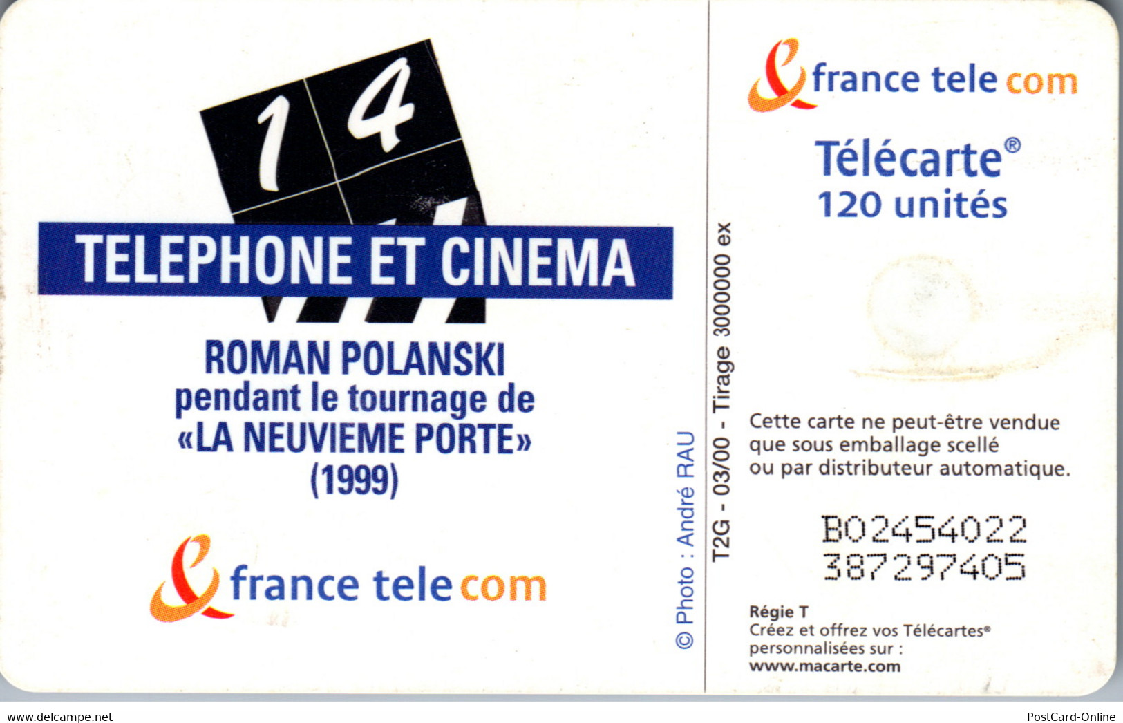 16335 - Frankreich - Roman Polanski , La Neuvieme Porte - 2000