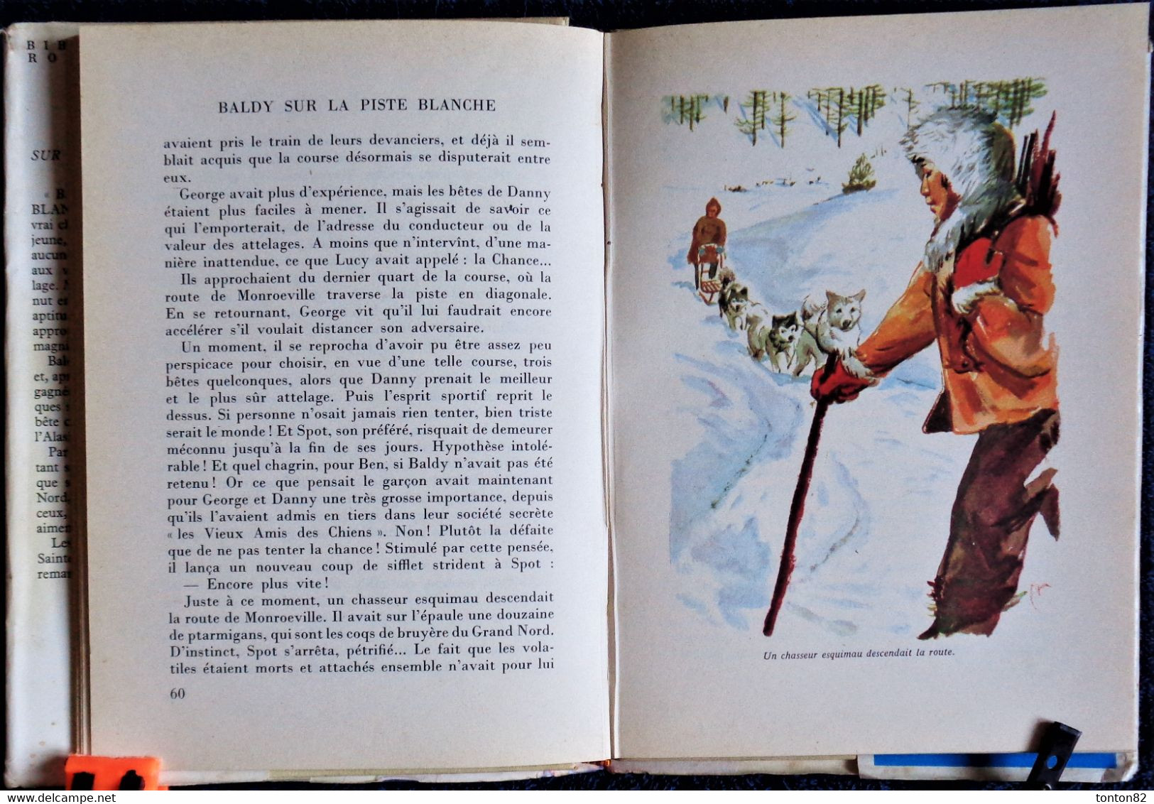 E. Birdsall  Darling - BALDY Sur La Piste Blanche - Rouge Et Or Souveraine - ( 1958 ) . - Bibliotheque Rouge Et Or