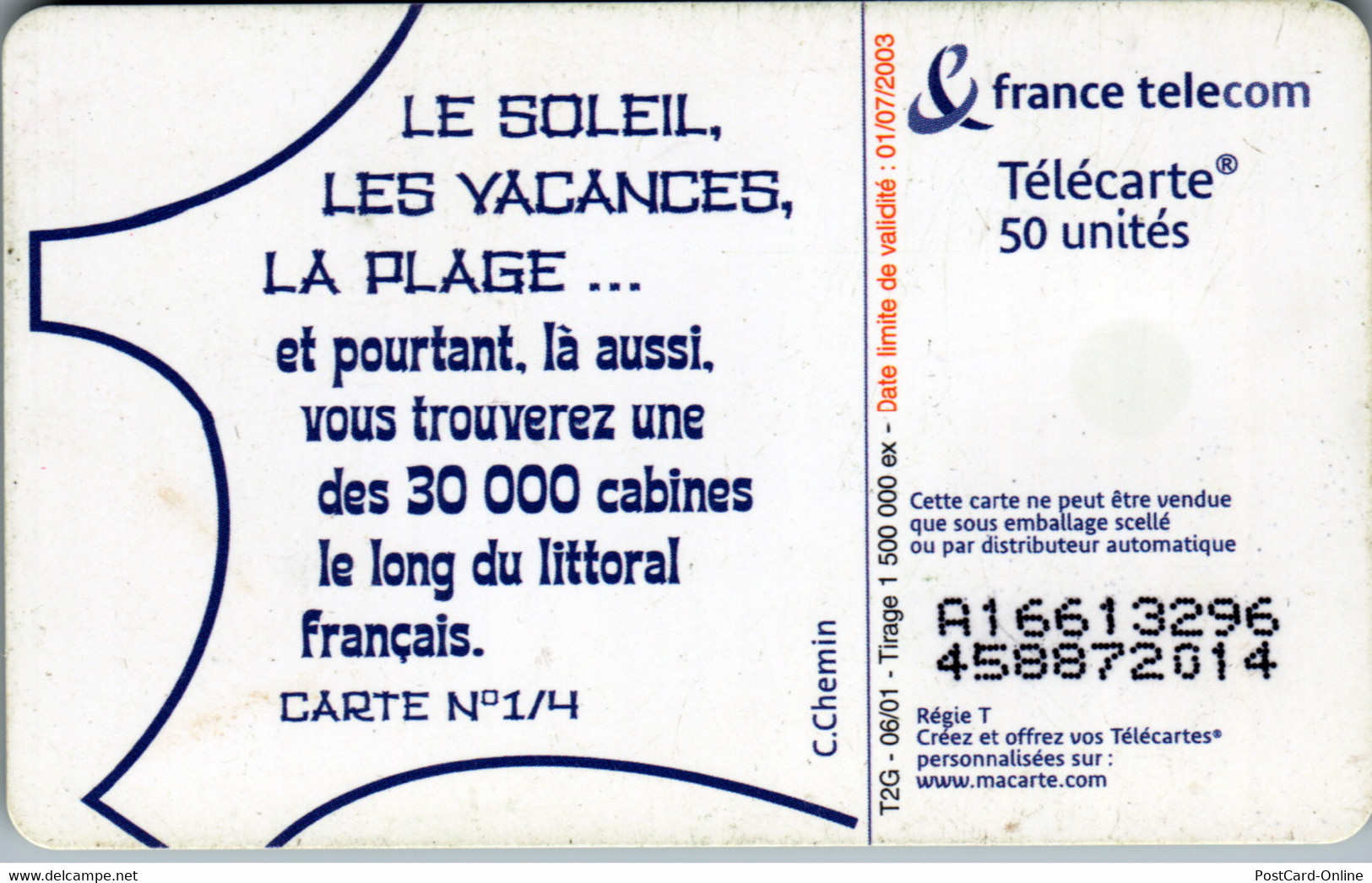 16357 - Frankreich - Le Soleil , Les Vacances , La Plage - 2001