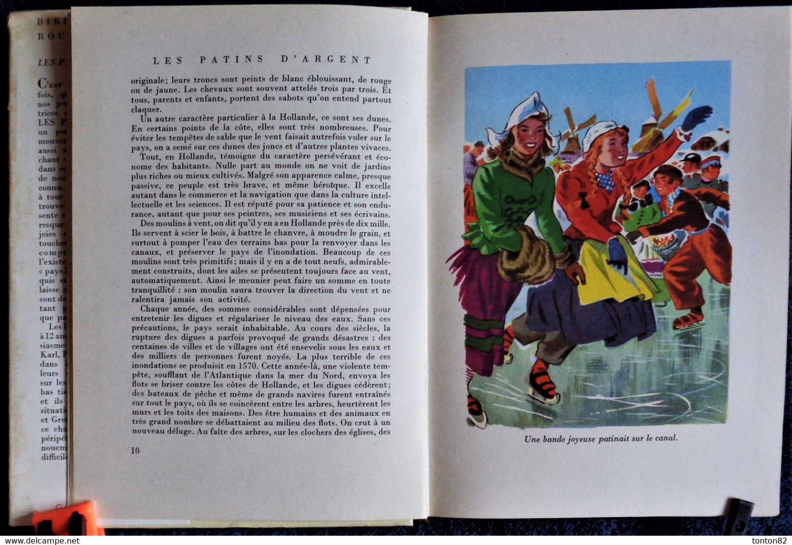 Matie Mapes Dodge - Les Patins d'Argent - Bibliothèque Rouge et Or n° 500 - ( 1952 ) .