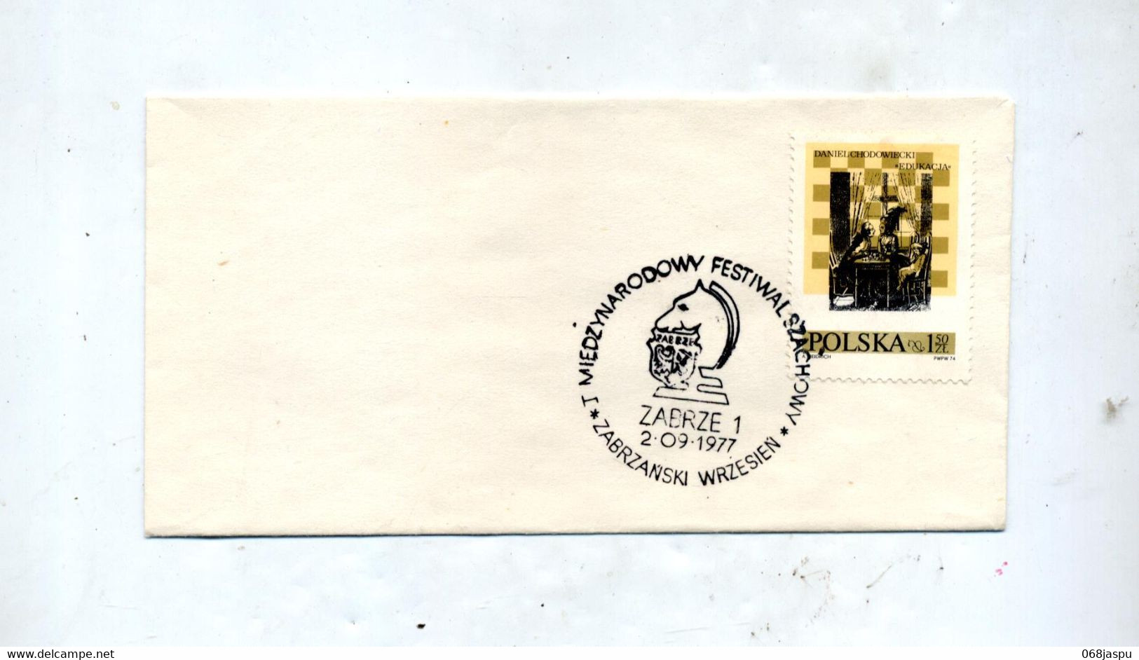 Lettre Cachet Zabrez Echec - Maschinenstempel (EMA)