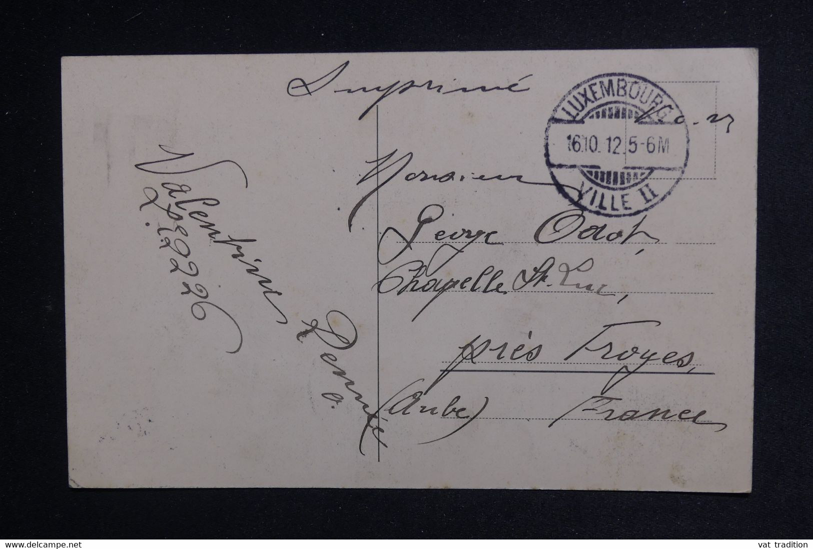 LUXEMBOURG - Affranchissement De Luxembourg Sur Carte Postale Pour La France En 1912 - L 123157 - 1907-24 Wapenschild