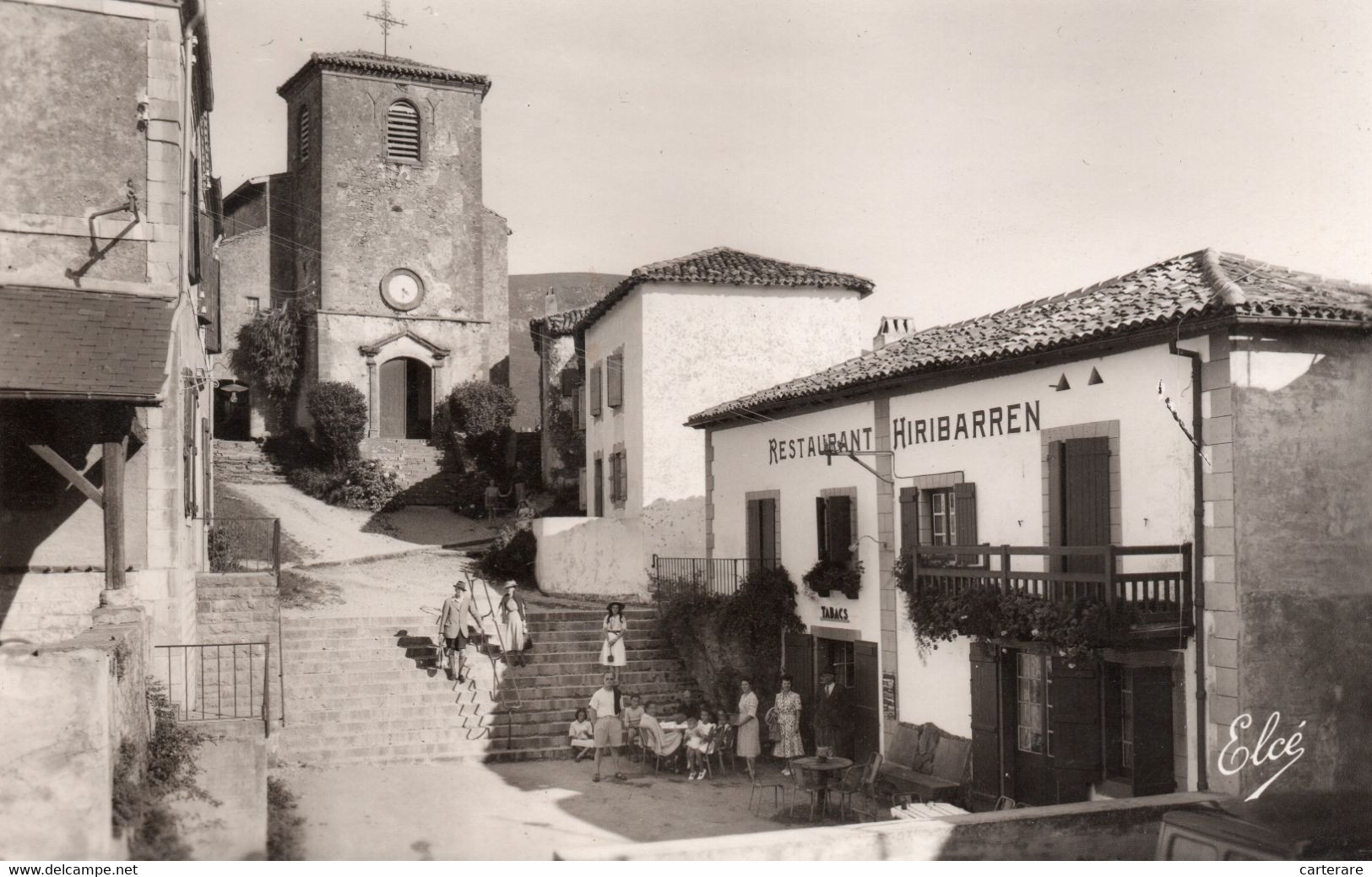 64,PYRENEES ATLANTIQUES,BIRIATOU,CARTE PHOTO CHATAGNEAU DE BORDEAUX,RESTAURANT,TABAC - Biriatou