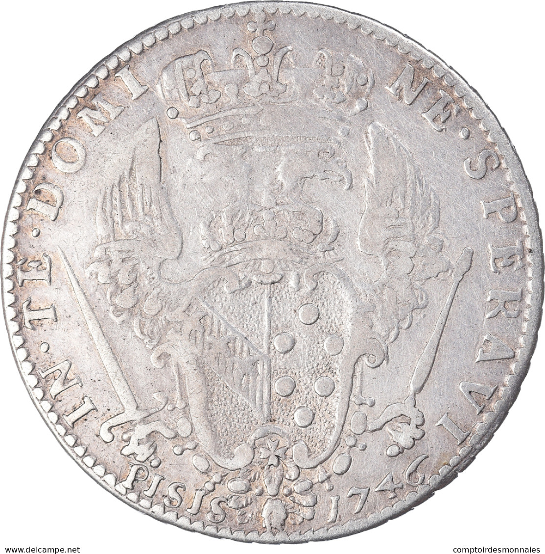 Monnaie, États Italiens, TUSCANY, Francesco III, As Emperor Francis I, 1/2 - Toscana