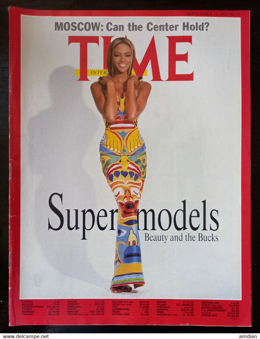 Supermodels, Beauty And The Bucks Naomi Campbell TIME Magazine September 16, 1991 - Gorbachev Soviet Union - Altri & Non Classificati