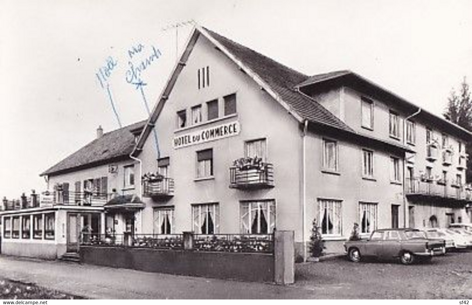 CHAMPAGNEY                                      HOTEL RESTAURANT DU COMMERCE       ANGLY HELLE      AUTO 403 ? - Champagney