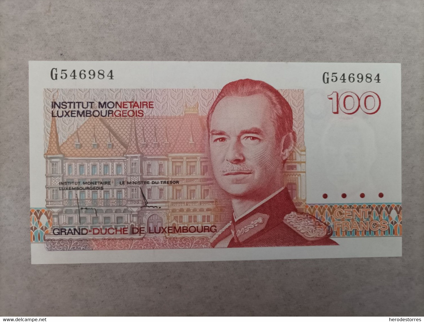 Billete De Luxemburgo De 100 Francs, Año 1980, UNC - Luxembourg
