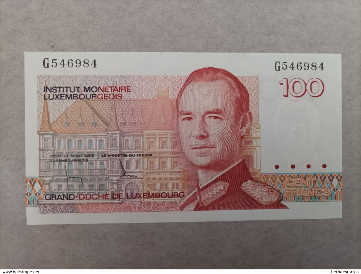 Billete De Luxemburgo De 100 Francs, Año 1980, UNC - Luxemburg