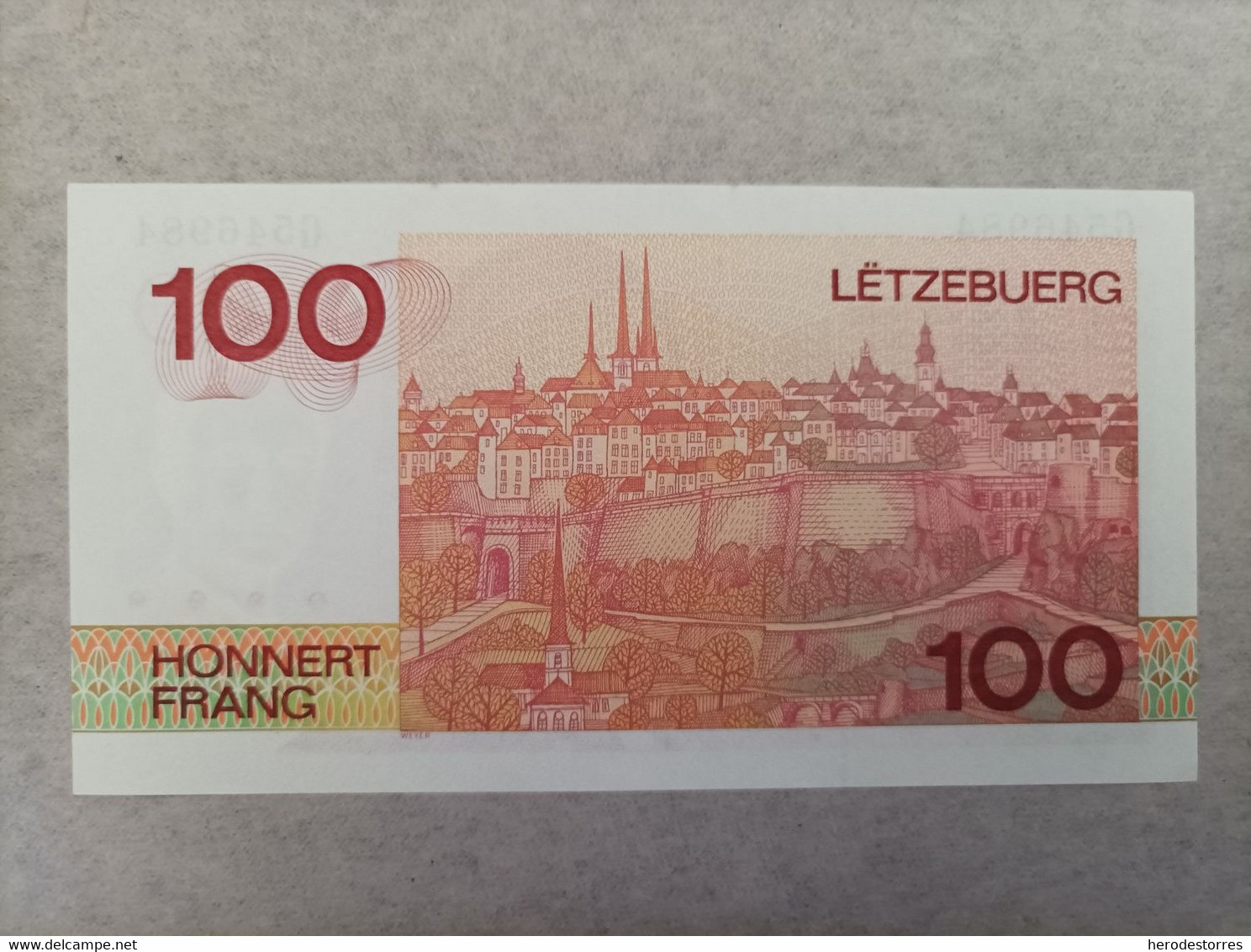 Billete De Luxemburgo De 100 Francs, Año 1980, UNC - Luxembourg